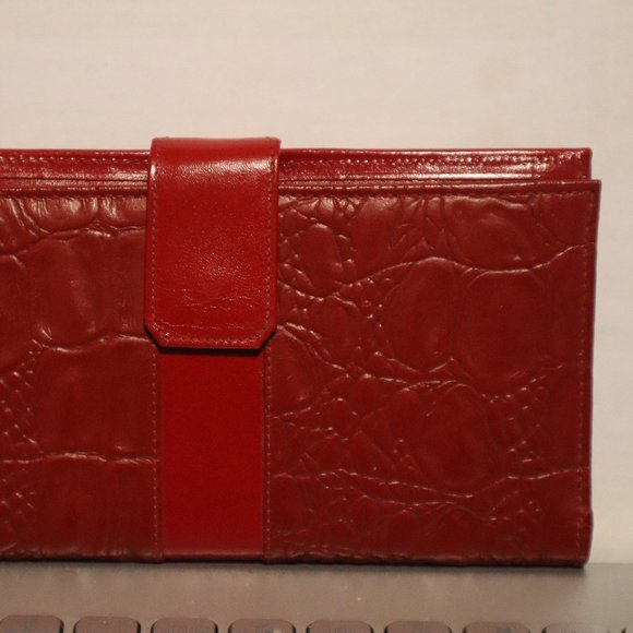 Stratton Of London Genuine Leather Made In England Card Cash Checkbook Holder - Picture 5 of 7
